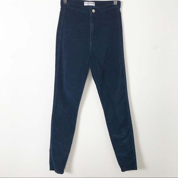 American Apparel Denim - American Apparel Velvet High Waist Pants Sz L